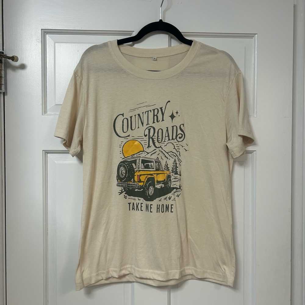 Country Roads Take Me Home T-Shirt Size Medium